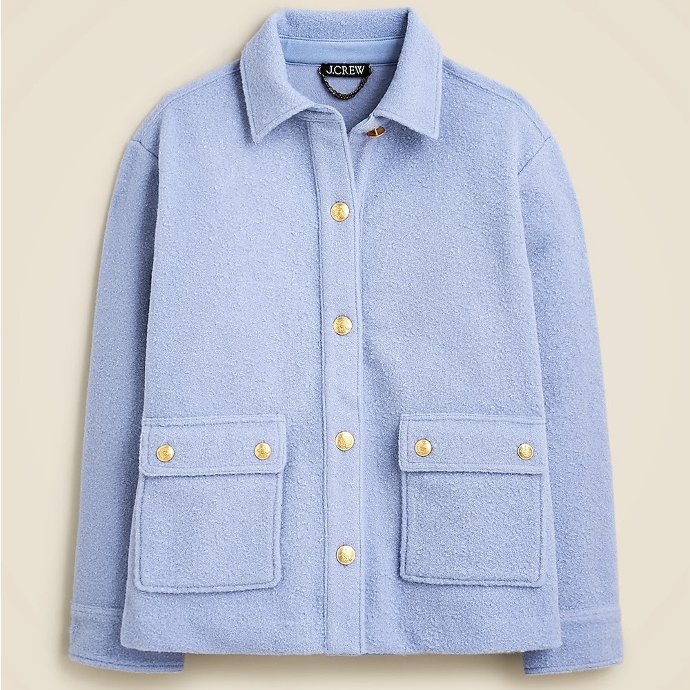 JCrew Bouclé shirt-jacket XXS NWT